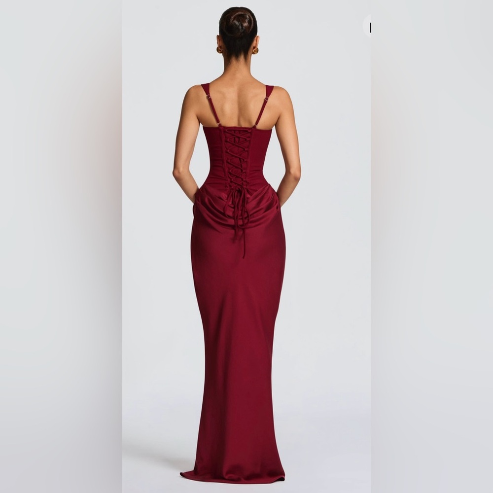 Babyboo Cornelia Maxi Dress - Burgundy - Picture 2 of 5